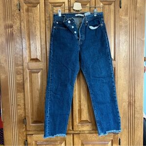 Levi's Wedgie Straight Fit Jeans - Dark Blue